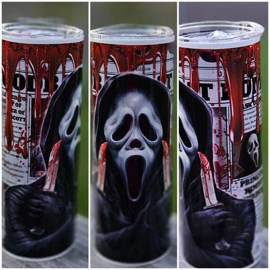 Scream Ghost face Scary Movie  Tumblers
