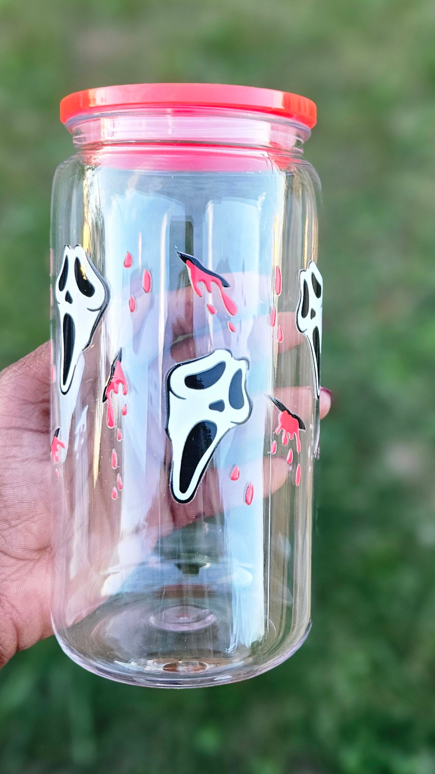 Scream (ghost face ) Libbey Hard  Plastic cup