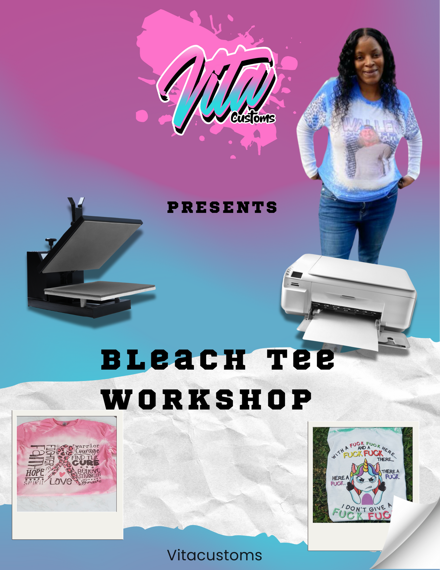 Vitacustoms Bleach Tee's Course