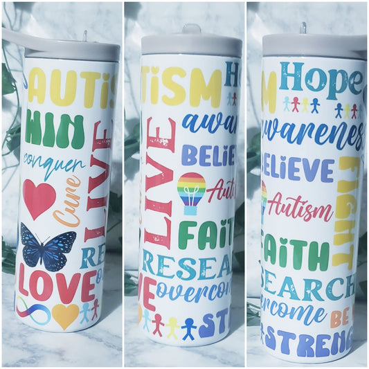 Autism Wordart Tumbler