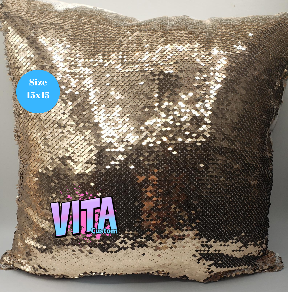 Sequin pillow cover case sublimation blanks - VitacustomShoppe