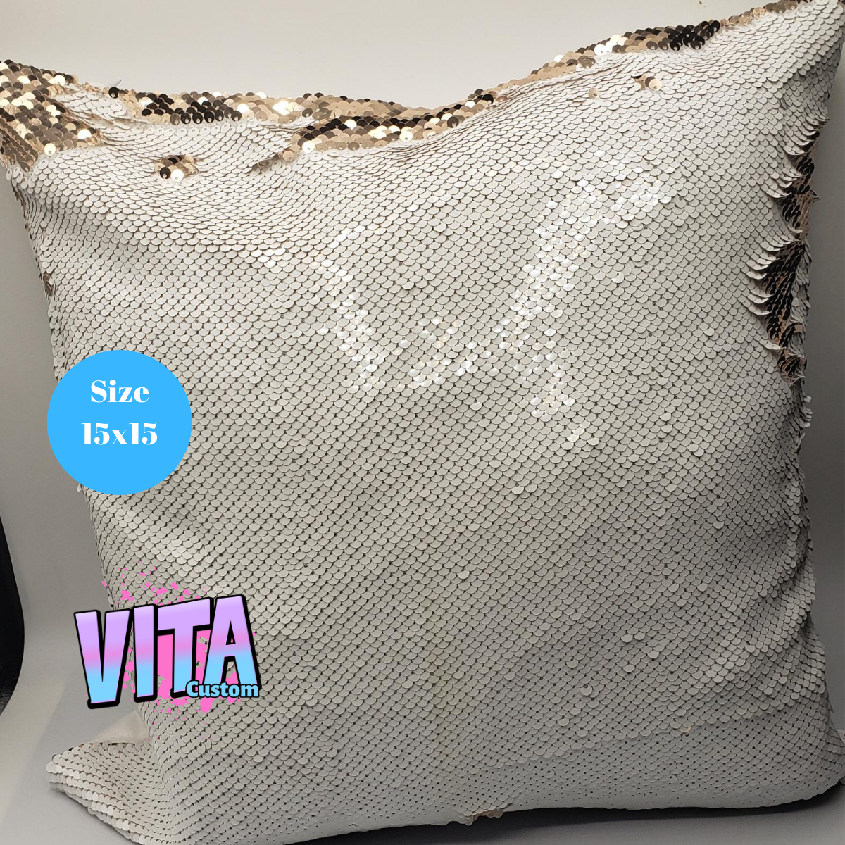 Sequin pillow cover case sublimation blanks - VitacustomShoppe