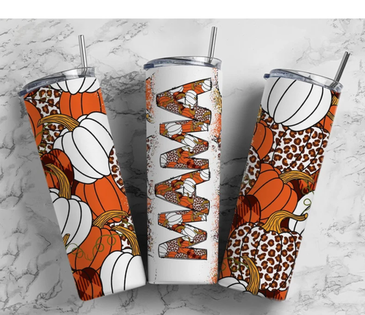 Pumpkin Fall Mama Tumbler