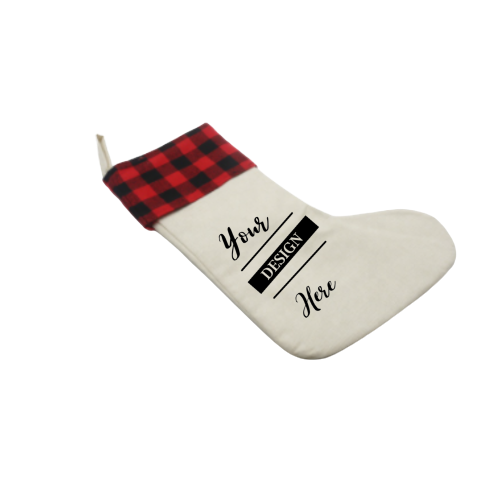 Custom Buffalos Plaid Stocking