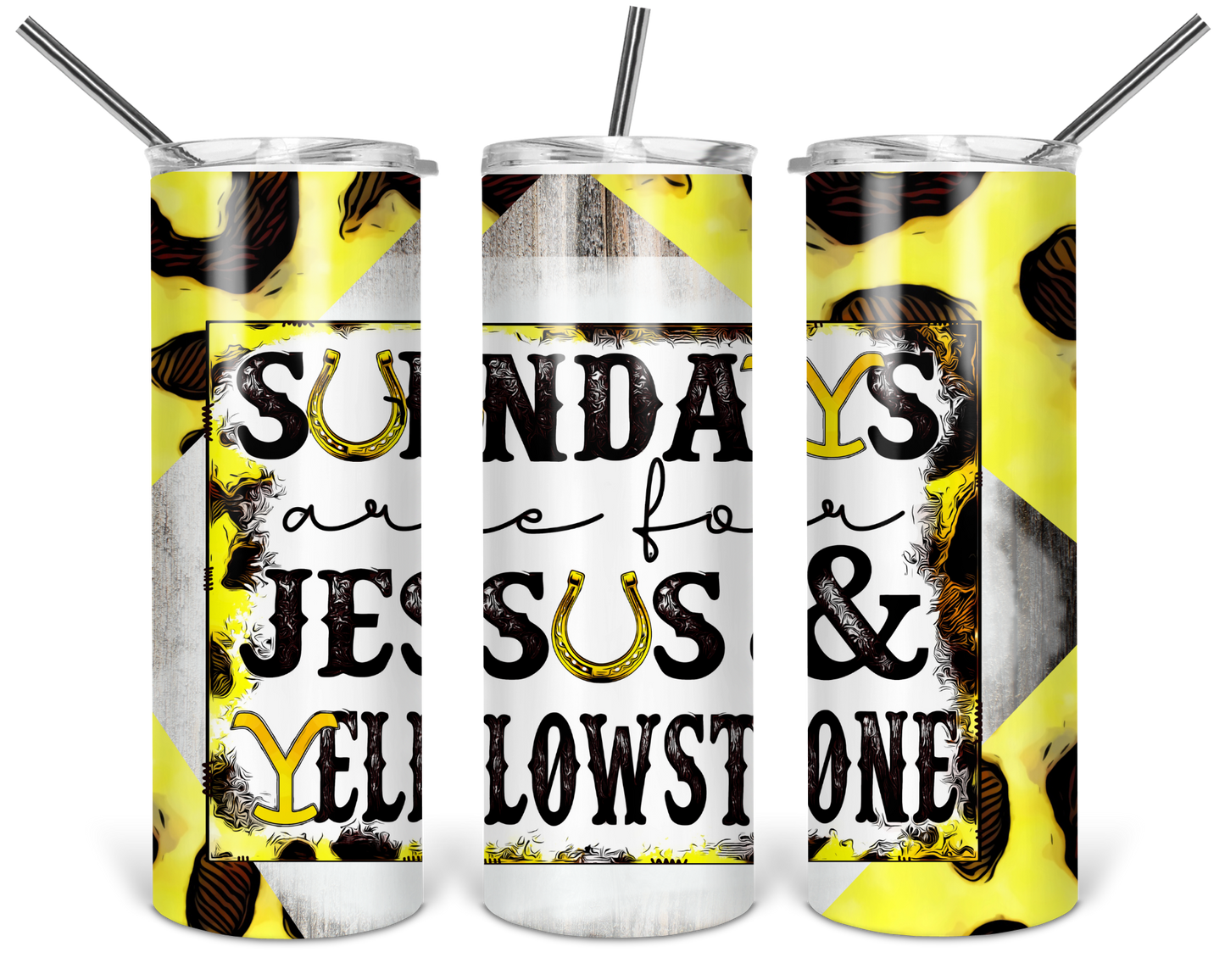 Sunday Are Best For Jesus and Yellowstone Tumbler