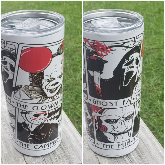 Tarrot Horror Card Tumbler